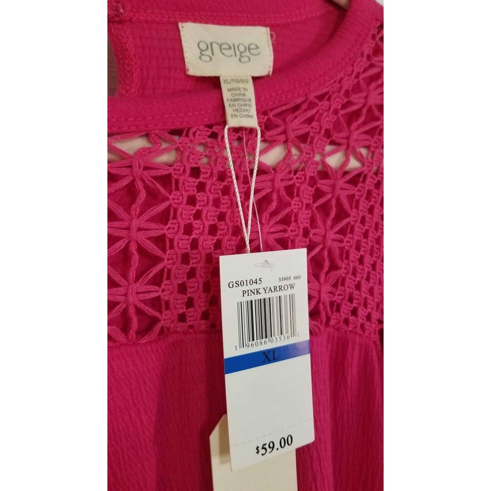 Nwt Women's Greige Pink And Peach Super Soft XL Cotton Blouses - Picture 4 of 8